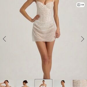 Oh Polly Connie Dress-White